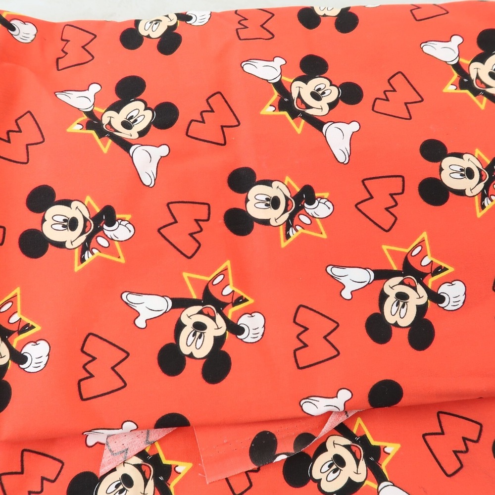 DISNEY M IS FOR MICKEY MOUSE CLASSIC FABRIC POLYESTER COTTON BLEND